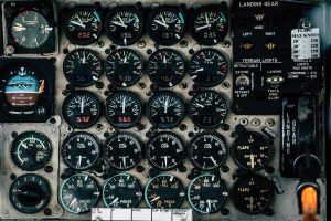 KC-135R Engine Instruments showing various indications during testing